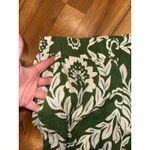 Christian Siriano New York‎ Green Floral Print Linen Blend Pants L summer vacay Size L Photo 1