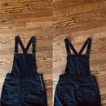 Madewell Black Denim Skinny Overalls in Washed Black Size XS Photo 3