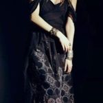 Free People HTF  Maxi Dress 6 NWT Belladonna Black Dark Academia Etherial Lolita Photo 5