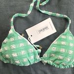 Vitamin A  Seafoam Green and White Gingham Bikini Tops (2) Photo 6