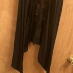 Iris  sleeveless black shrug with lace back panel woman’s medium Photo 2