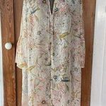 Lucky Brand NWT  Floral Sheer Cover Up Ruffle Dress - Sz XL 💚🎀 Photo 0