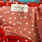 Kaileigh  Red & White Polka Dot Dress Size Medium Photo 5