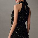 Maeve Halter Rosette Polka Dot Dress Photo 1