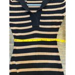 Caroline Constas Dress Womens Small Stripe Ribbed Knit Midi Crochet Trim Shirt Photo 11