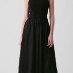 Gap  boho minimalist Textured Crinkle Midi Dress size small Photo 0
