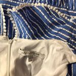 Julia Jordan  Blue/White Striped Ruffled Dress 6 Photo 9