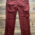 EXPRESS Columnist Womens Fitted Rust Ankle Mid Rise Dress Pants Sz 2R NWT Photo 0