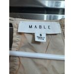 Mable Linen Pintuck Long Sleeve Babydoll Dress in beige Size S Tan Photo 3