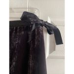 Garnet Hill  Women's 8 Dark Purple Gray Velour Midi Skirt Bubble Hem Lagom Witchy Photo 1