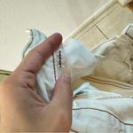 Slvrlake Ecru Cream White Tan Stitch Wide Leg Crop Ankle Fray Jeans 26 Photo 8