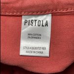 Pistola Red Rock Exposed Button Fly High-waist Straight Leg Pants Size 32 Ankle Photo 4