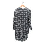 Zadig & Voltaire  Rine Print Silk Skeleton Button Floral Black Mini Dress M Photo 9