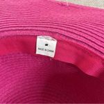 Pink Beachy Straw Floppy Hat Coastal Grandma Spring Beaded Photo 5