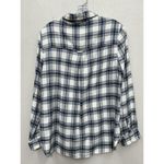 American Eagle  Ahh-mazingly Soft Boyfriend Fit Women’s Size Medium Blue Plaid Photo 1