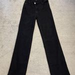 Judy Blue  Mid Rise Criss Cross Waist Dad Jeans Black Photo 2