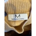 Magaschoni Sweater Women Small Tan Knit Wool Blend Mock Neck Pullover Photo 7