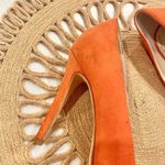 Alice + Olivia Dina Suede Pumps Orange Size EU 37.5 Photo 5