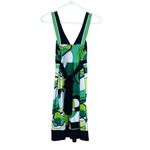 City Triangles  Patterned Summer Dress‎ Womens S Green Sleeveless Padded Back Tie Photo 1