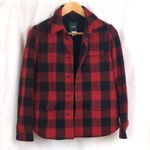 J.Crew  Ladies' Wool Blend Buffalo Plaid Sherpa Lined Button Up Jacket 6 Photo 2