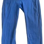 Lululemon Time To Sweat Crop 23" size 4 Ink Blue Luxtreme EUC Run Gym Yoga Photo 0