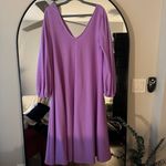 ASOS Purple Textured Smock Dress Photo 4