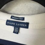 Ralph Lauren Vintage  Pony Stitch Skinny Polo Rugby Dress Striped size L Preppy Photo 4