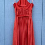 BCBG MAXAZRIA Midi Tangerine Cocktail Dress Photo 1
