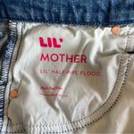 Mother Lil Half Pipe Flood Barrel Leg Jeans in Black and Blue Size 29 Photo 8