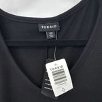 Torrid  Jersey Tee T-Shirt Dress Womens‎ 00 M/L Black Polyester 3/4 Sleeve NEW Photo 2