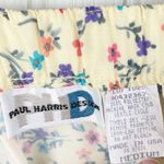 Vintage 90s Y2K Paul Harris Design Yellow Multicolor Floral A Photo 3