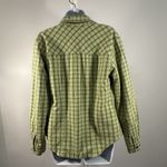 Esprit VTG Y2K  Button Up Shirt Green Plaid Insulated Padded Shacket, Sz: S (b36) Photo 1