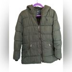 U.S. Polo Assn. women’s Green Puffer Jacket with Hood Size L Casual Photo 8