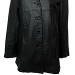 Y2K Vintage Lobi Lobi 100% Leather Jacket City Special Occasion Mob Wife M Black Size M Photo 3