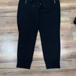 DKNY  Black Jogger Pants with Zipper Detail Photo 1