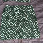Zaful Green Floral Crop Top And Mini Skirt Set Photo 4