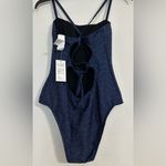 Cupshe Blue Textured One Piece Swimsuit with Scoop Neckline Photo 3