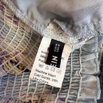 SheIn Blue Floral Chiffon Long Sleeve Ruffle Sleeve Top Size Medium Photo 4