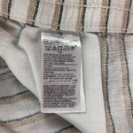 Old Navy  Natural Striped High Rise Linen Blend Pull On Shorts XS Photo 2