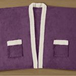 PURPLE Women's Plush Wrap Coat Deep Pockets Fall Winter NEW WITH TAGS Size L Photo 2