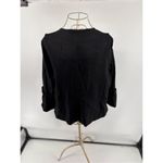Eloquii Womens Ruffle Sleeve Jacket Blazer Open-Front 3/4 Ponte Black Size 16 Photo 10