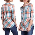 Anthropologie  Holding Horses Plaid Seamed Flannel Photo 1