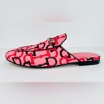 Gucci Princetown Horsebit Logo Print Pink Fabric Flat Loafer Mules Size EU 39 Photo 3