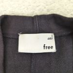 Wilfred Free Aritzia Cardigan Womens Small Black Open Front Sweater Knit Pockets Photo 6