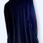 Calvin Klein Black with small white polka dot design dress w moc turtleneck M Photo 0