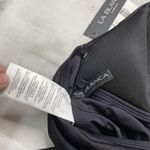 La Blanca  Black Spectrum Banded V-Neck Halter Tankini Top Womens Size 4 New Photo 4