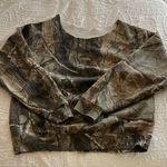 Camo Women’s Sweatshirt Brown Size M Photo 0