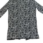 Philosophy  Textured Black and White Open Front Longline Duster, Jacket Women's M Photo 10