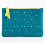 IPSY ‘100th’ Teal Studded Glam Cosmetic Bag Blue Photo 1