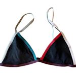 TAVIK Bikini Set Jett Top Jayden Bottom ColorBlock Black Swim Large NWT Photo 2